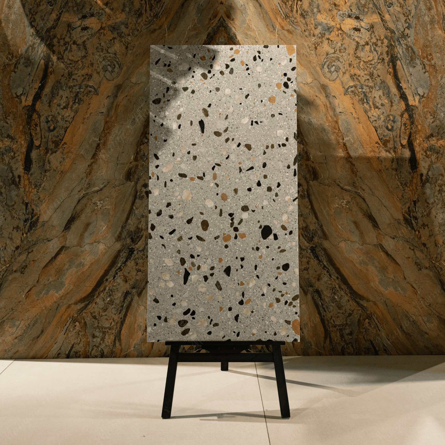 Cloud Vein Silver porcelain tile 60x120cm 9mm thickness, silver marble look design, durable porcelain tile for modern floors and walls.
