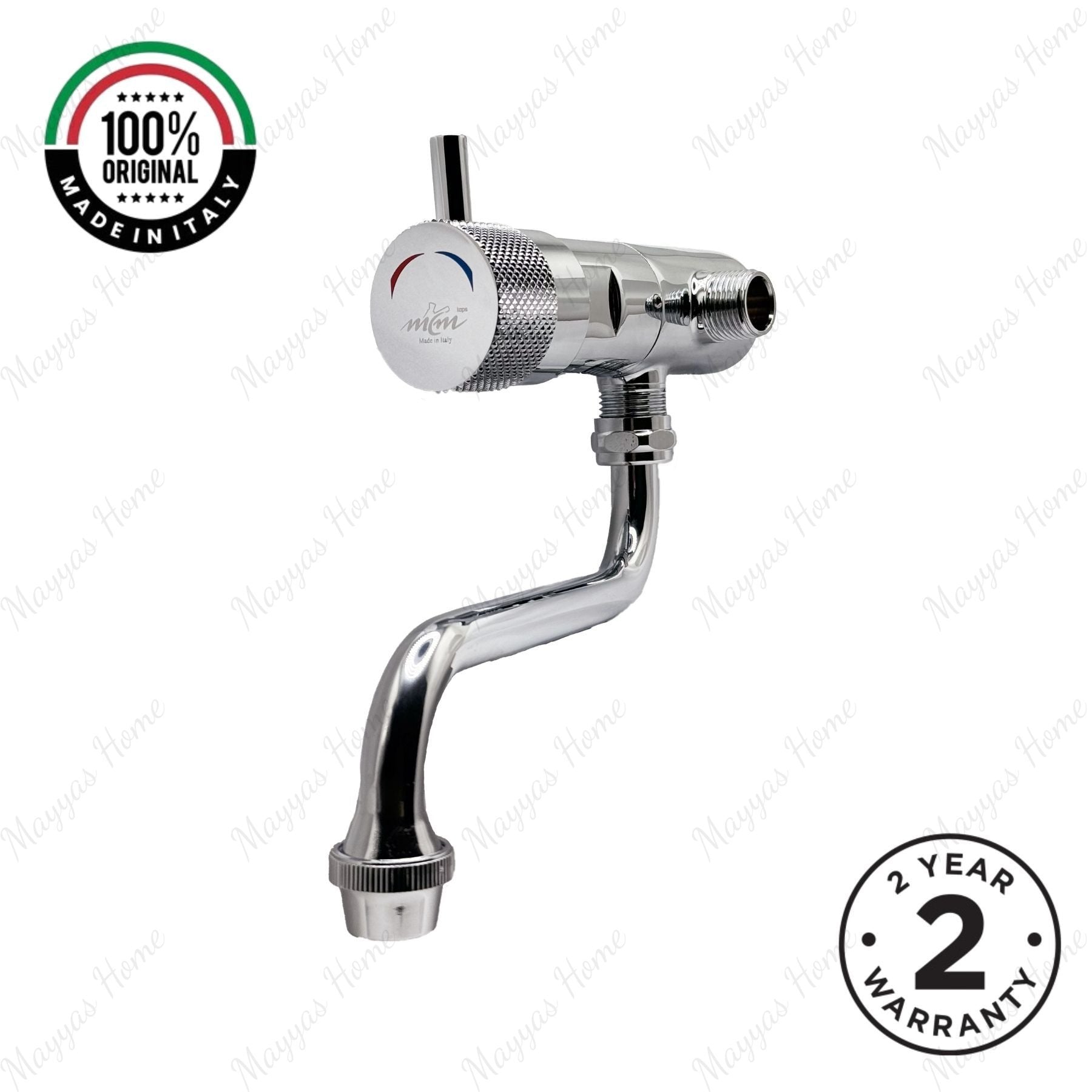 Commercial wall-mounted timed mixer tap with swivel spout, push-button activation, adjustable flow control and anti-vandal protection for UAE washrooms.