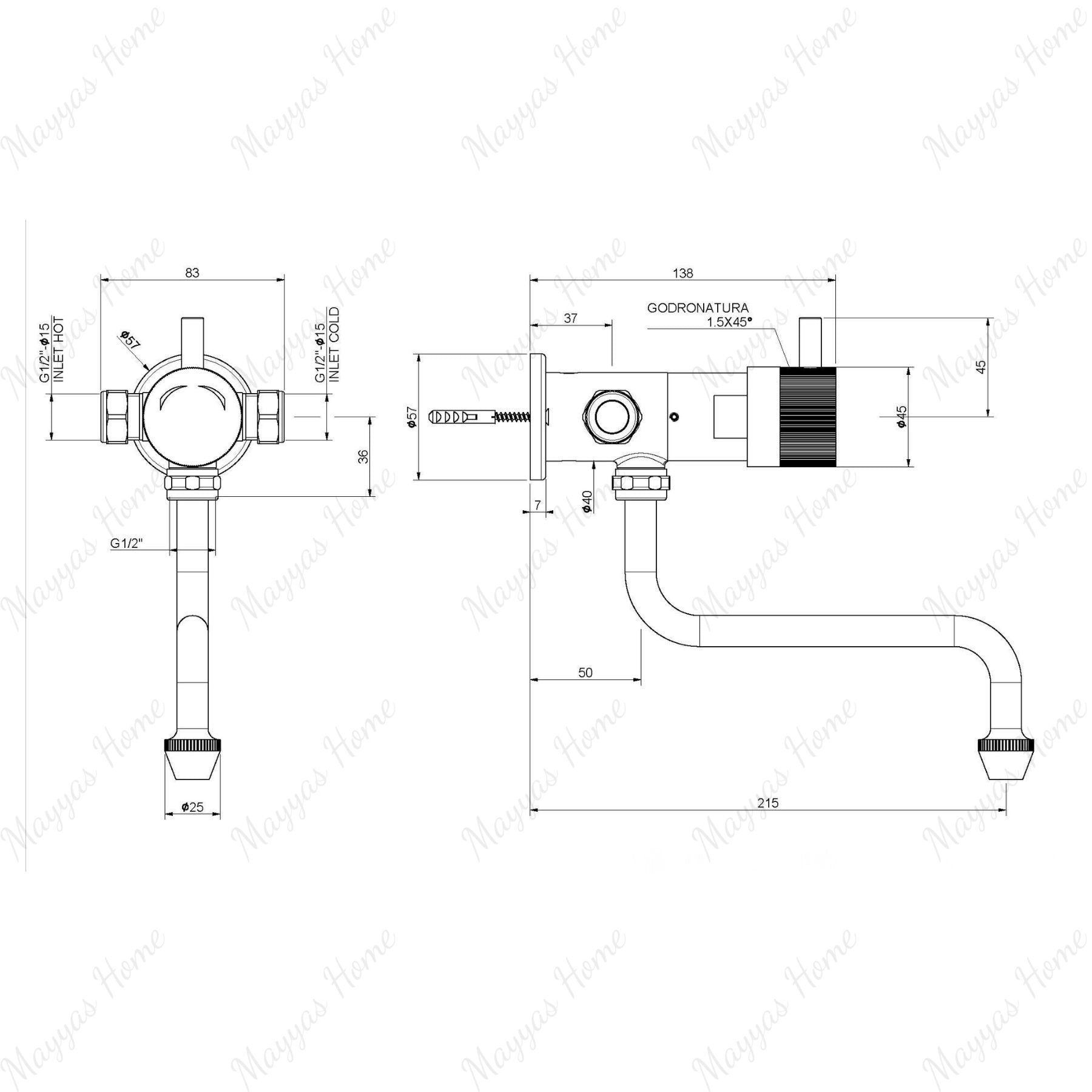 Commercial wall-mounted timed mixer tap with swivel spout, push-button activation, adjustable flow control and anti-vandal protection for UAE washrooms.