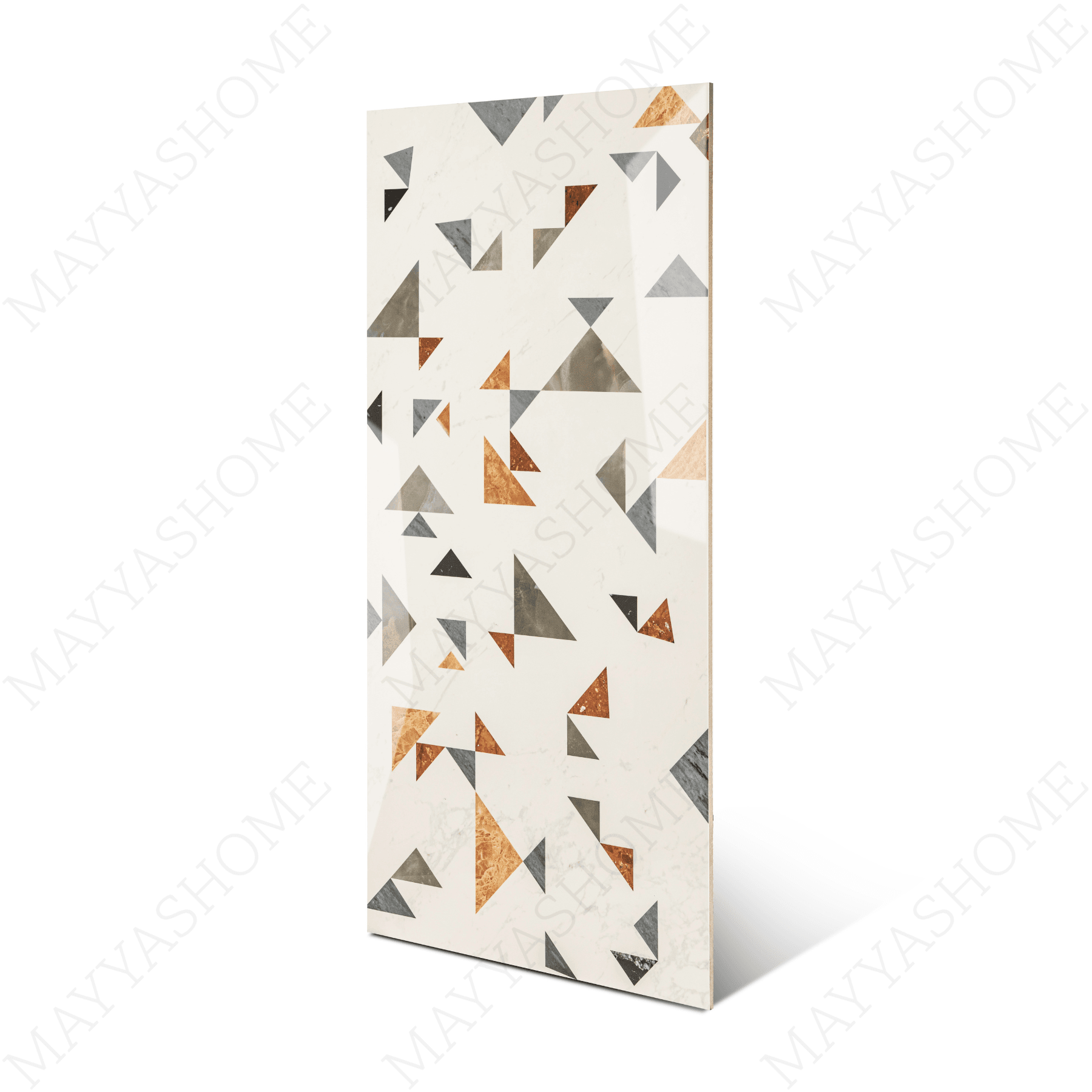 Coriander Decor porcelain tile 60x120cm 9mm thickness, earth-tone marble look with decor design, durable porcelain tile for floors and walls.