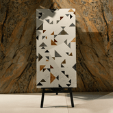 Coriander Decor porcelain tile 60x120cm 9mm thickness, earth-tone marble look with decor design, durable porcelain tile for floors and walls.