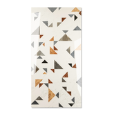 Coriander Decor porcelain tile 60x120cm 9mm thickness, earth-tone marble look with decor design, durable porcelain tile for floors and walls.