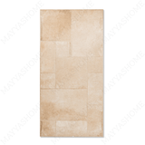 Cottage Clay Cubix porcelain tile 60x120cm 9mm thickness, clay stone look with geometric decor, durable porcelain tile for modern walls and floors.