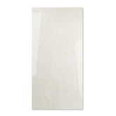 Crema White glossy marble effect porcelain tile 60x120cm with 9mm thickness features soft cream tones, subtle veining and elegant polished finish.