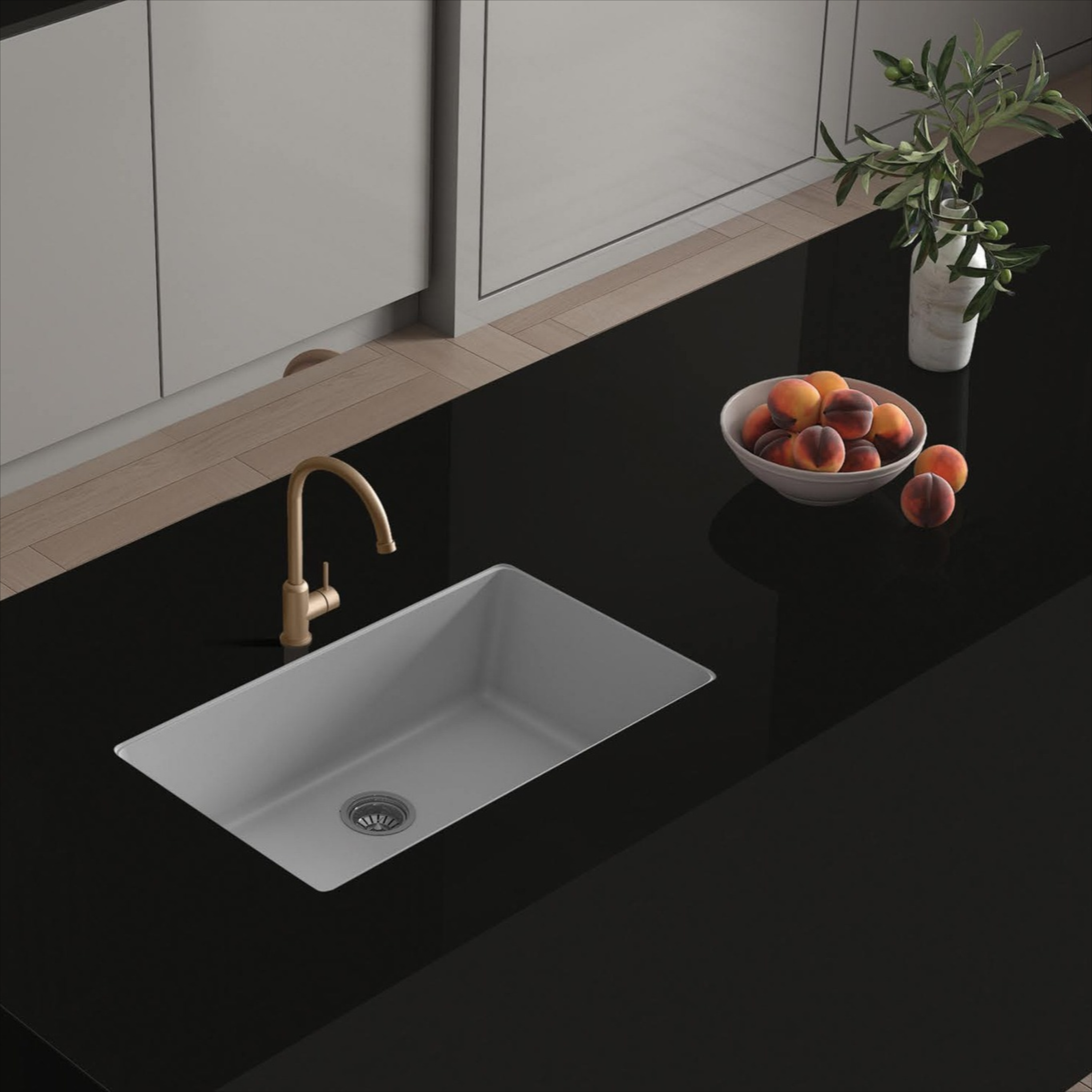 Crystal Black black body porcelain tile with elegant black design