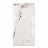 Crystal Ash porcelain tile 60x120cm 9mm thickness, ash grey marble look design, durable porcelain tile for modern floors and walls.