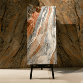 Dike Crimson porcelain tile 60x120cm 9mm thickness, red marble look design, durable porcelain tile ideal for luxury floors and walls.