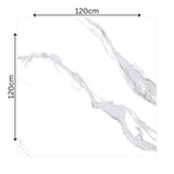 Discover STATUARIO HEXA large format porcelain tiles (120x120cm) with a 9MM glossy finish and hexagonal white marble effect. Durable, scratch-resistant, and easy to install. Ideal for modern residential and commercial interiors.