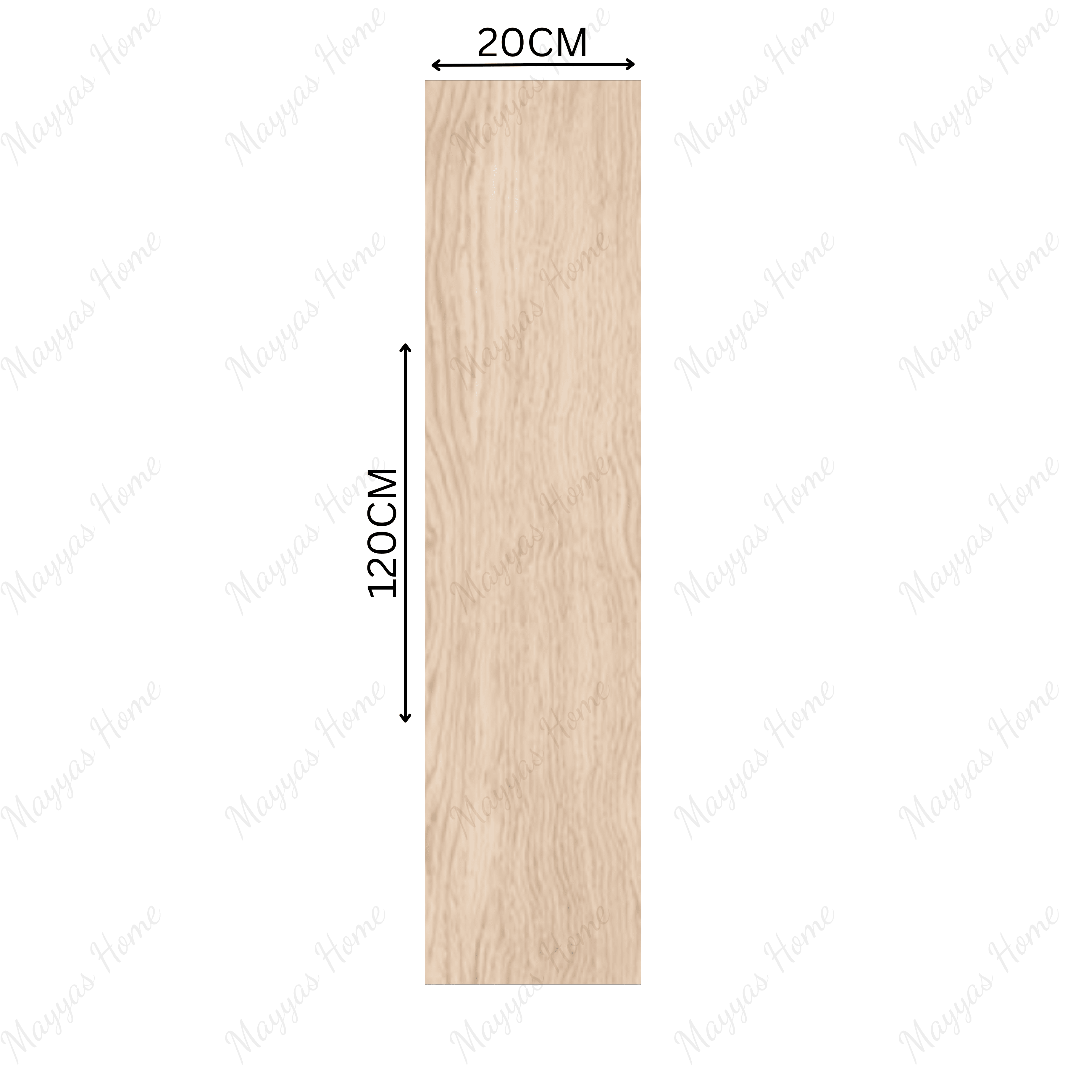 EMIENT CREMA 20x120cm porcelain tile features a matte cream wood look, 09MM thick—perfect for calm, stylish interiors with easy care and durability.