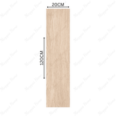 EMIENT CREMA 20x120cm porcelain tile features a matte cream wood look, 09MM thick—perfect for calm, stylish interiors with easy care and durability.