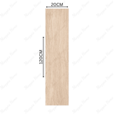 EMIENT CREMA 20x120cm porcelain tile features a matte cream wood look, 09MM thick—perfect for calm, stylish interiors with easy care and durability.