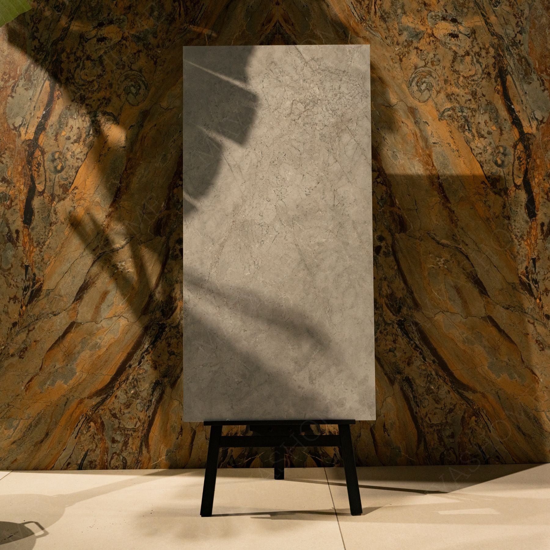 ERIN GREY Large Format Porcelain Tile 60x120cm – 9MM Rocker Carved Surface