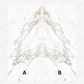 Elegant book match marble look tiles with a refined matt finish. 120x320cm large format tile perfect for premium interior surfaces
