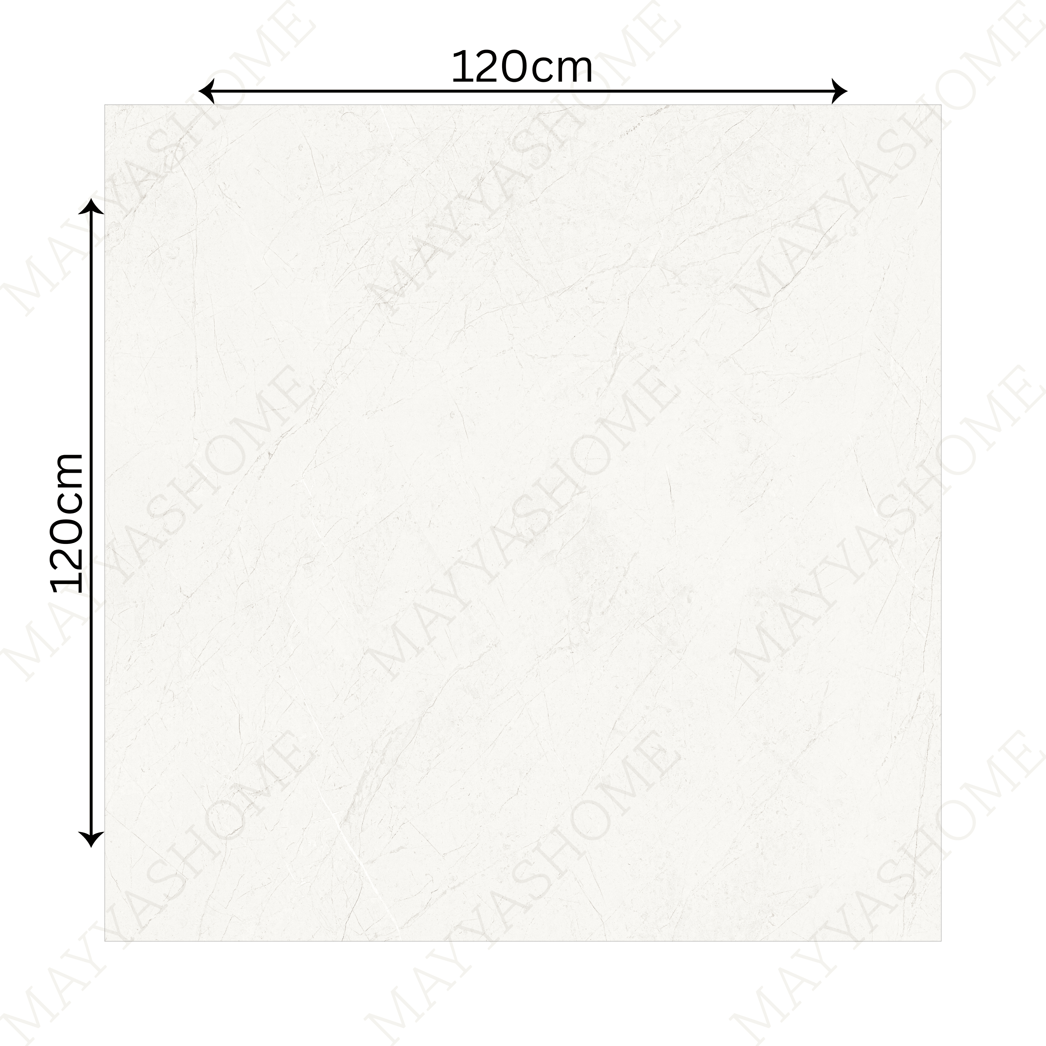 Elegent Crema 120x120cm 09mm – Matt