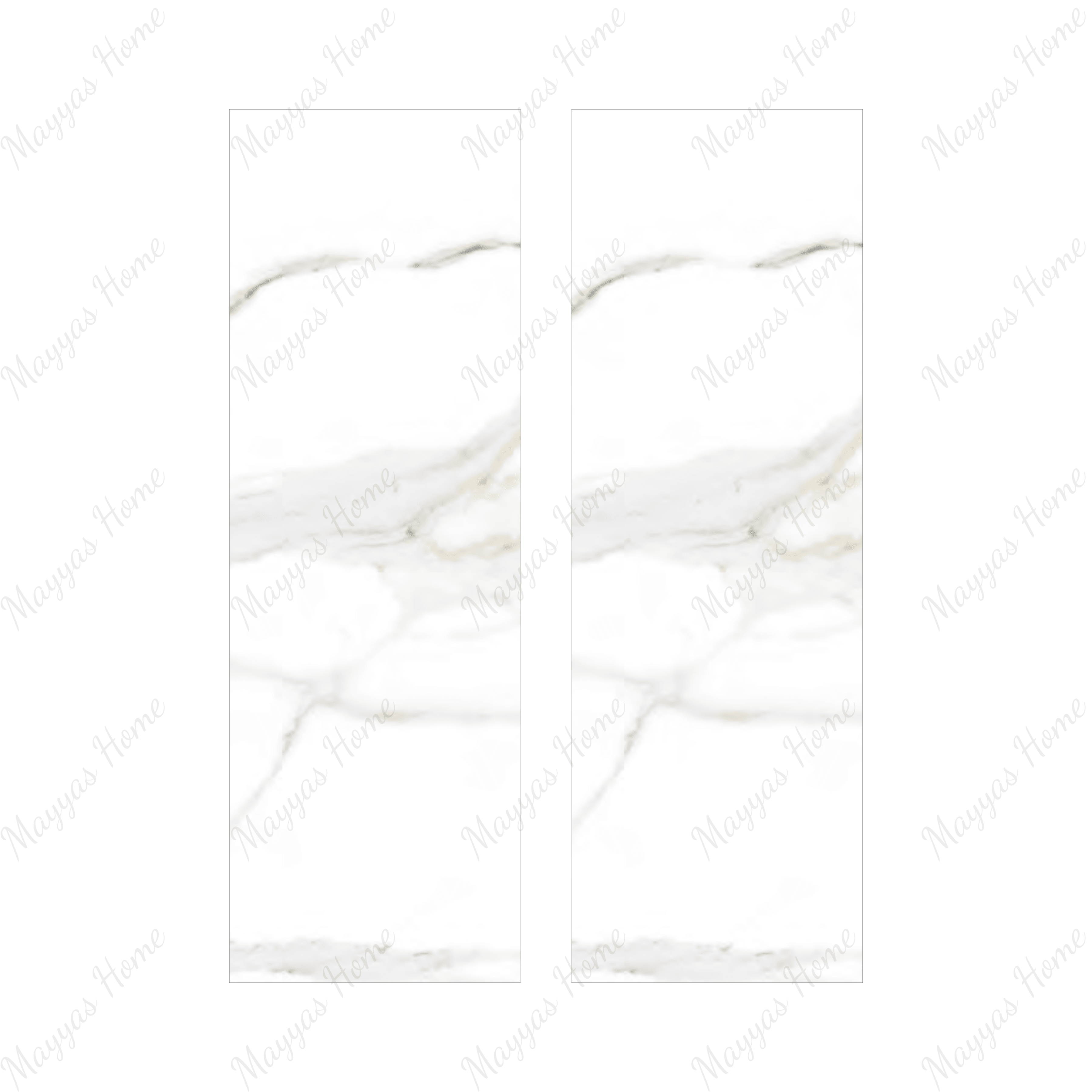 Elevate interiors with luxurious marble look tiles featuring a radiant polished finish. Ideal for modern spaces with large format tiles.