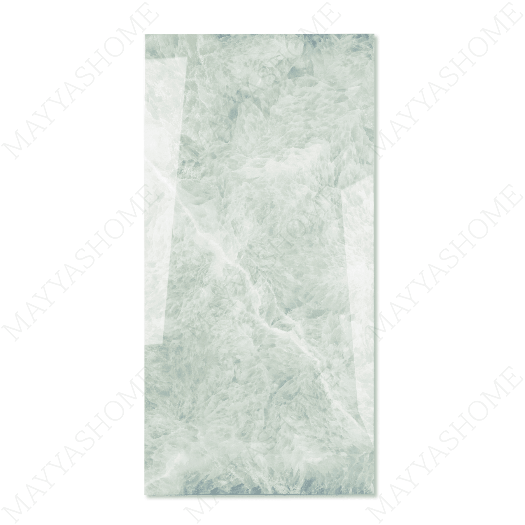Emerald Fur porcelain tile 60x120cm 9mm thickness, green marble look design, durable porcelain, ideal for modern floors and walls.