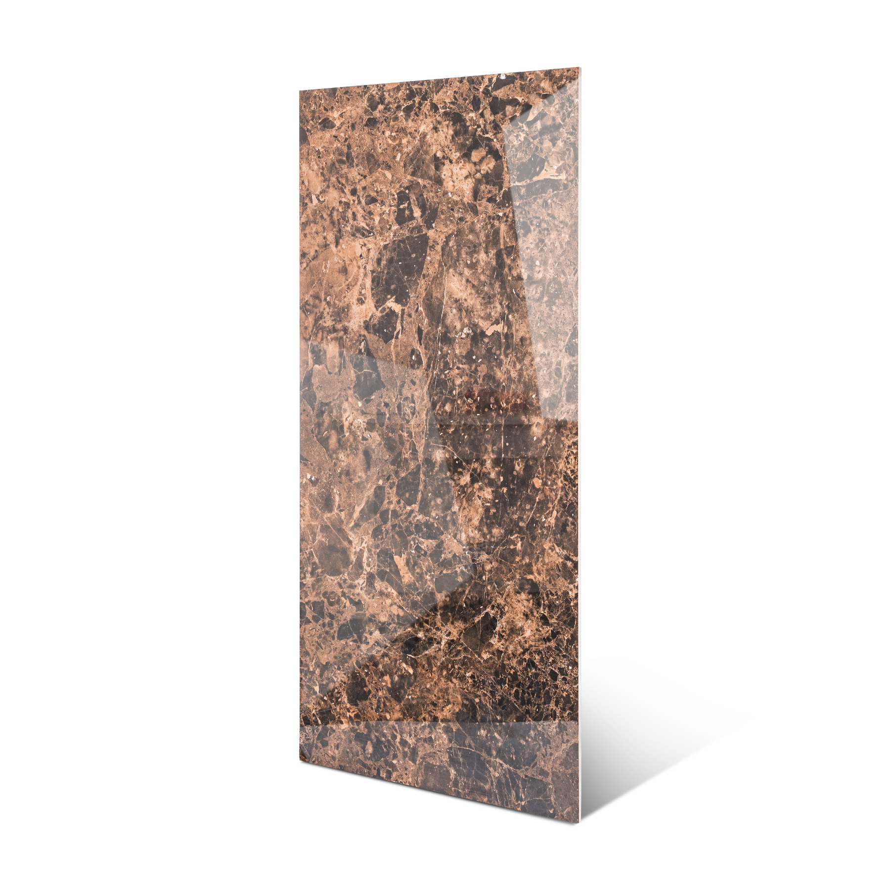 Emperador Coffee porcelain tile 60x120cm 9mm thickness, marble look design, durable porcelain, ideal for floors and walls.