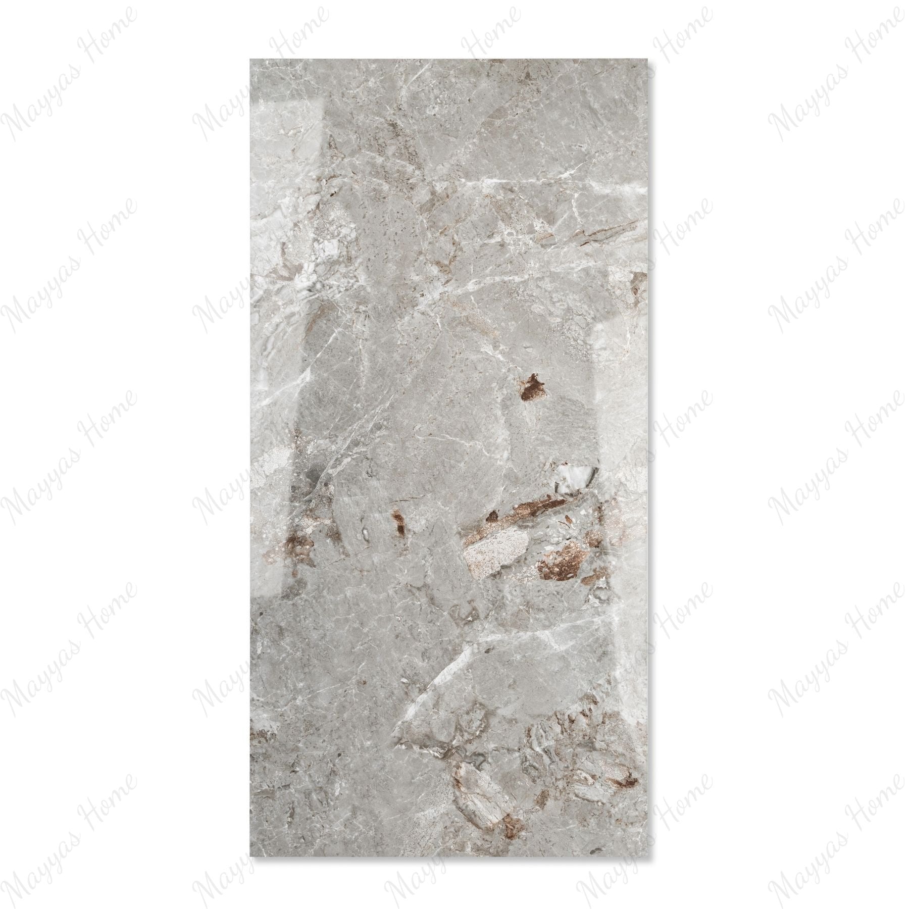 Endless Nexus Grey glossy porcelain tile 60x120cm with 9mm thickness features modern grey tones, refined texture and polished finish.