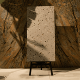 Explore AMATA BEIGE 60x120cm porcelain tile with carving matt finish. A 9MM thick, textured beige tile perfect for modern floor and wall designs.