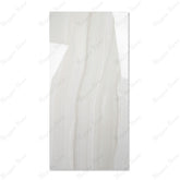 Explore the GLACIER WHITE large format porcelain tile, 60x120cm with a glossy marble-look finish. Durable 9MM porcelain tile ideal for floors and walls, offering elegance, easy installation, and lasting beauty.