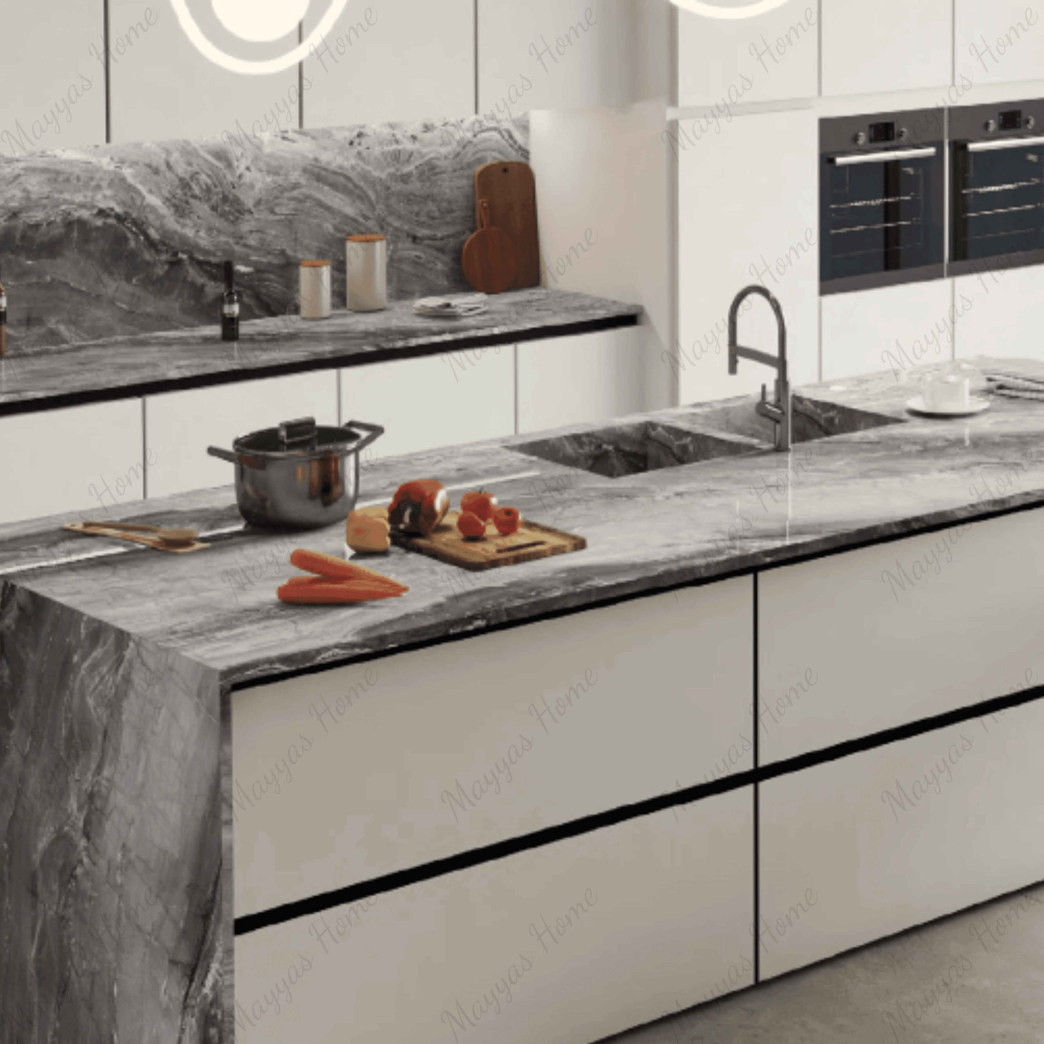 FRAPPUCCINO GREY 120x278cm grey stone look tile with subtle texture and a refined matt finish. A premium large format tile for modern interiors.