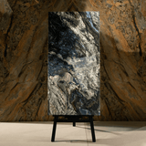 Fiago Blue tiles (60x120cm, 9mm) feature a High Gloss finish with a deep blue design. Perfect for Indoor Floors and Walls, these Porcelain tiles bring a touch of bold sophistication and modern luxury to any space. The glossy surface intensifies the rich blue tones, creating a striking and elegant atmosphere ideal for both residential and commercial interiors.