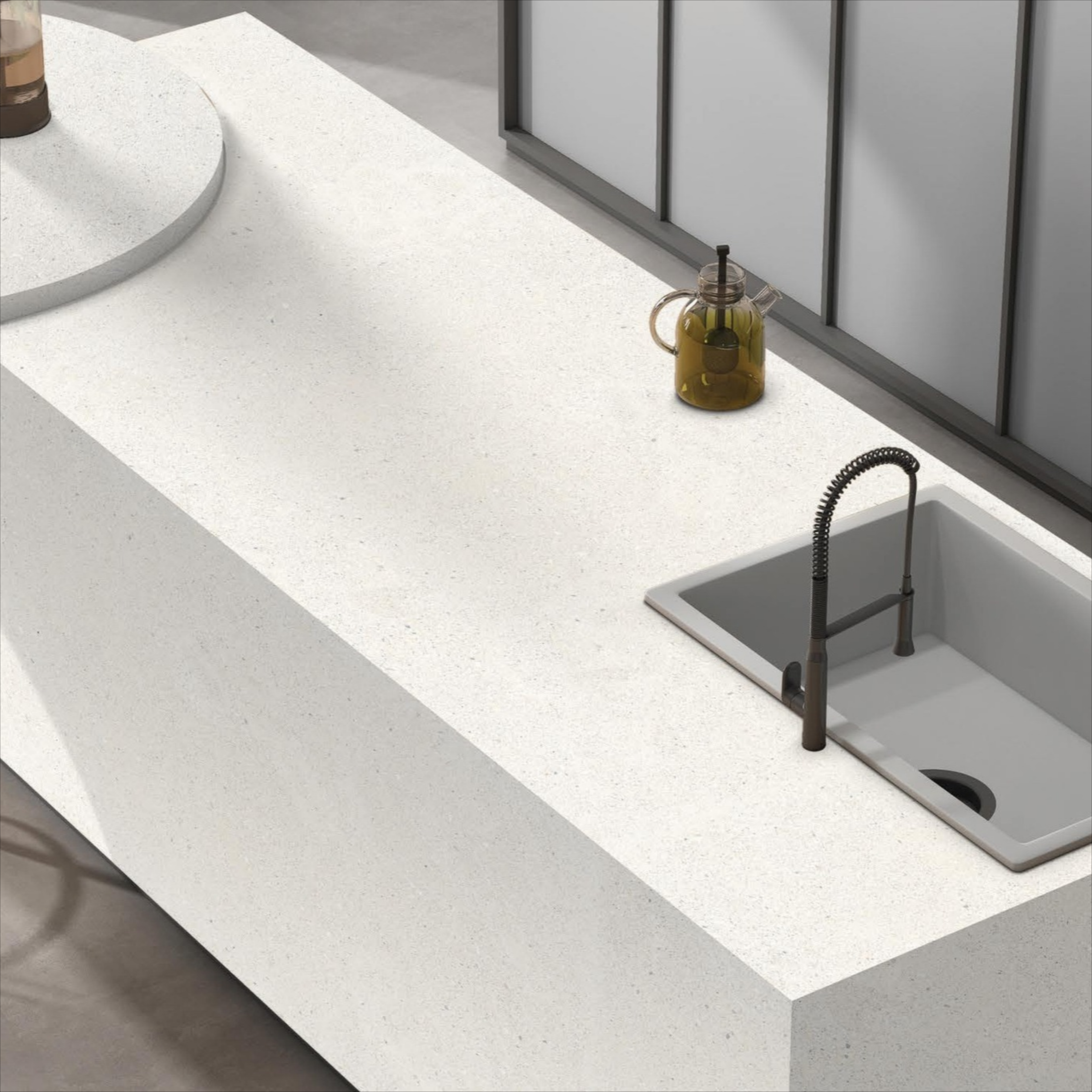Fjord White Random 01 white body porcelain tile with elegant white design