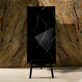 Forest Black porcelain tile 60x120cm 9mm thickness, bold marble look design, durable porcelain, ideal for luxury floors and walls.