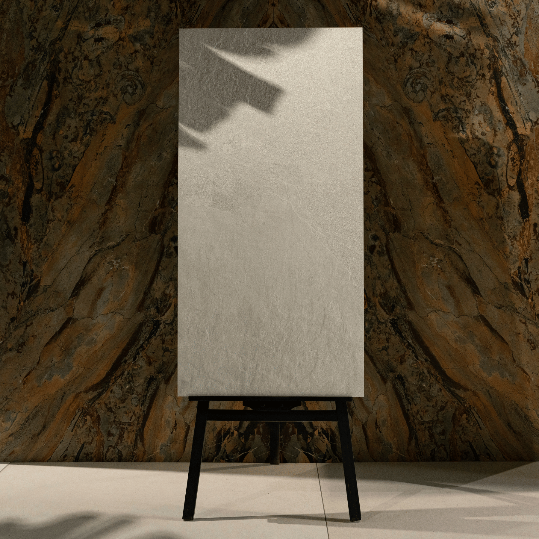 Getaffee Beige porcelain tile 60x120cm 20mm thickness, beige stone look design, durable porcelain tile for indoor and outdoor floors.