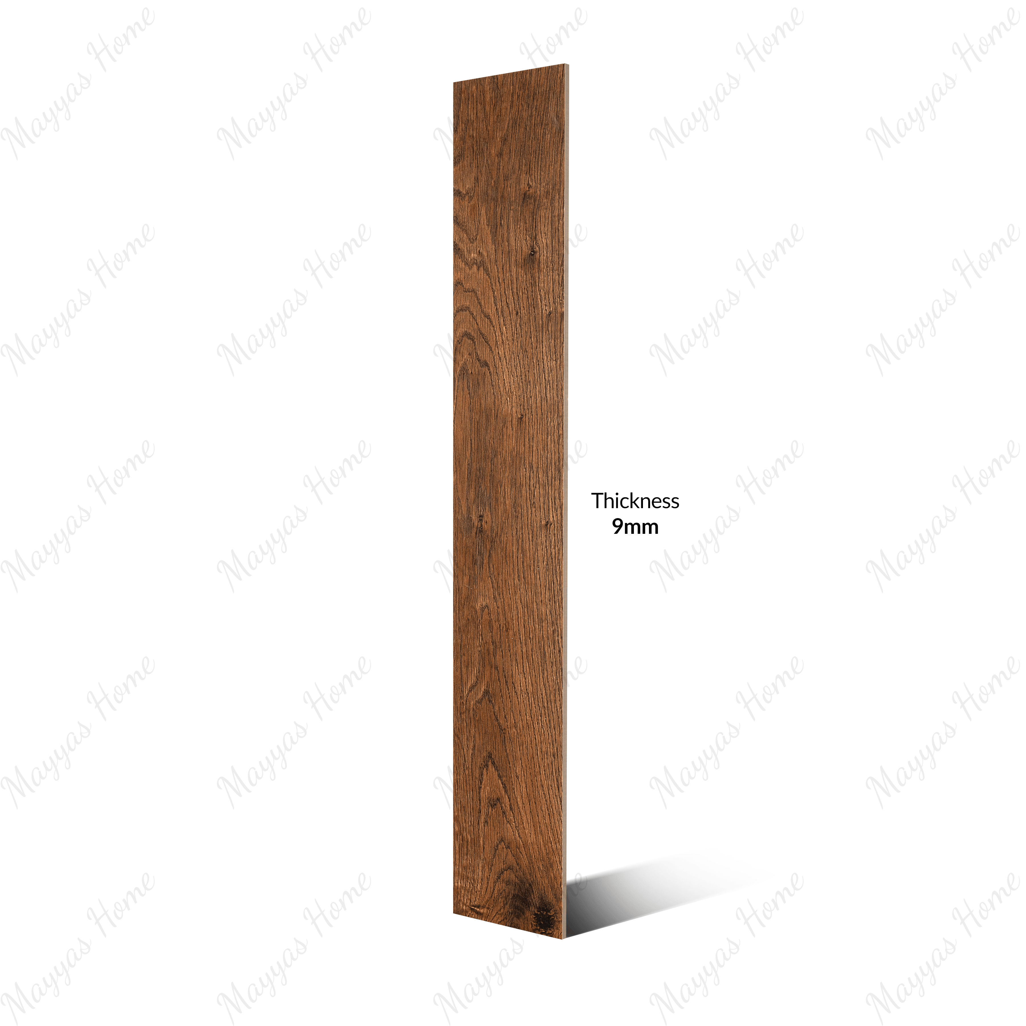 Giant Brown 20x12cm porcelain tile with 09mm thickness. Durable, earthy, and water-resistant. Perfect for walls, kitchens, bathrooms, and accent areas.