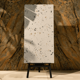 Glacier Bianco porcelain tile 60x120cm with 9mm thickness features a refined marble look, durable porcelain body, ideal for floors and walls.