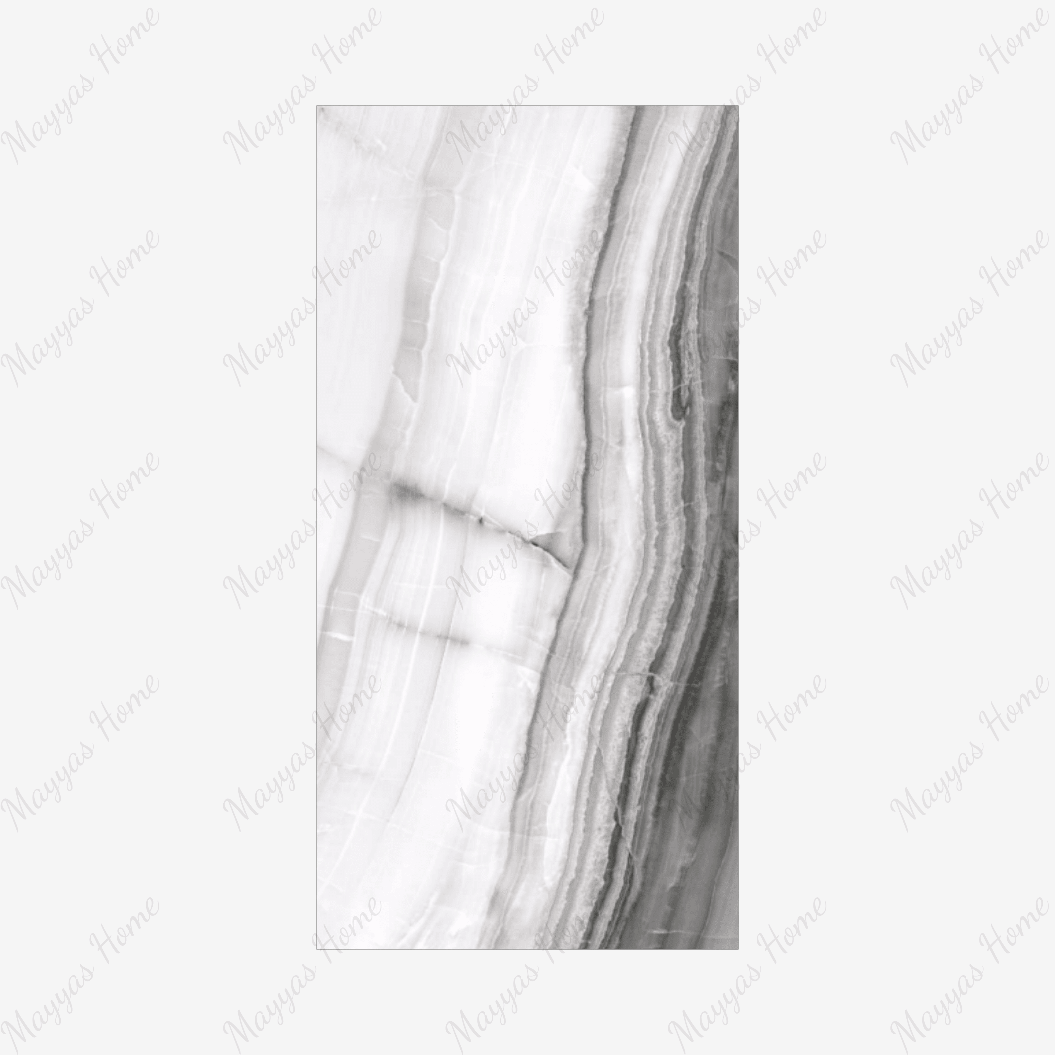Graphite Onyx 120x240cm glossy tile with bold dark veining and premium onyx design. Ideal for feature walls, luxury floors, and modern interiors.