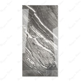 Grigio Imperiale glossy marble effect porcelain tile 60x120cm with 9mm thickness features elegant grey veining and a polished luxury finish.
