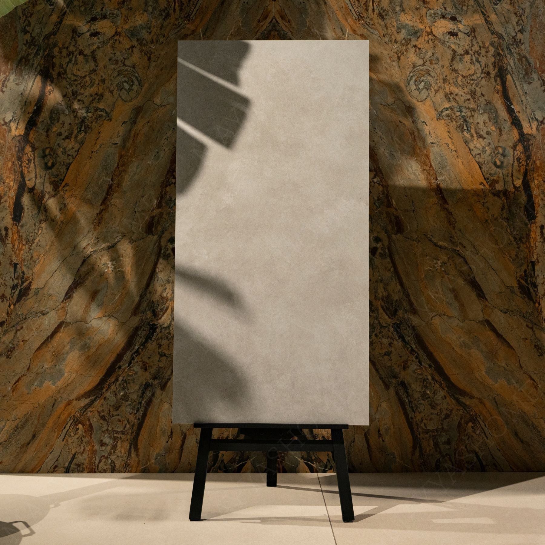 Grittos Beach porcelain tile in 60x120cm size featuring sandy stone texture, beach-inspired tones and durable 9mm thickness for floors and walls.