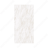 Hore Statuario 120x240cm matt porcelain tile with 09mm thickness. White marble look with soft grey veins, elegant matt finish for walls and floors.