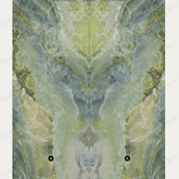 IRISH GREEN 120x278cm 09mm – Book-Match Glossy Porcelain Tile