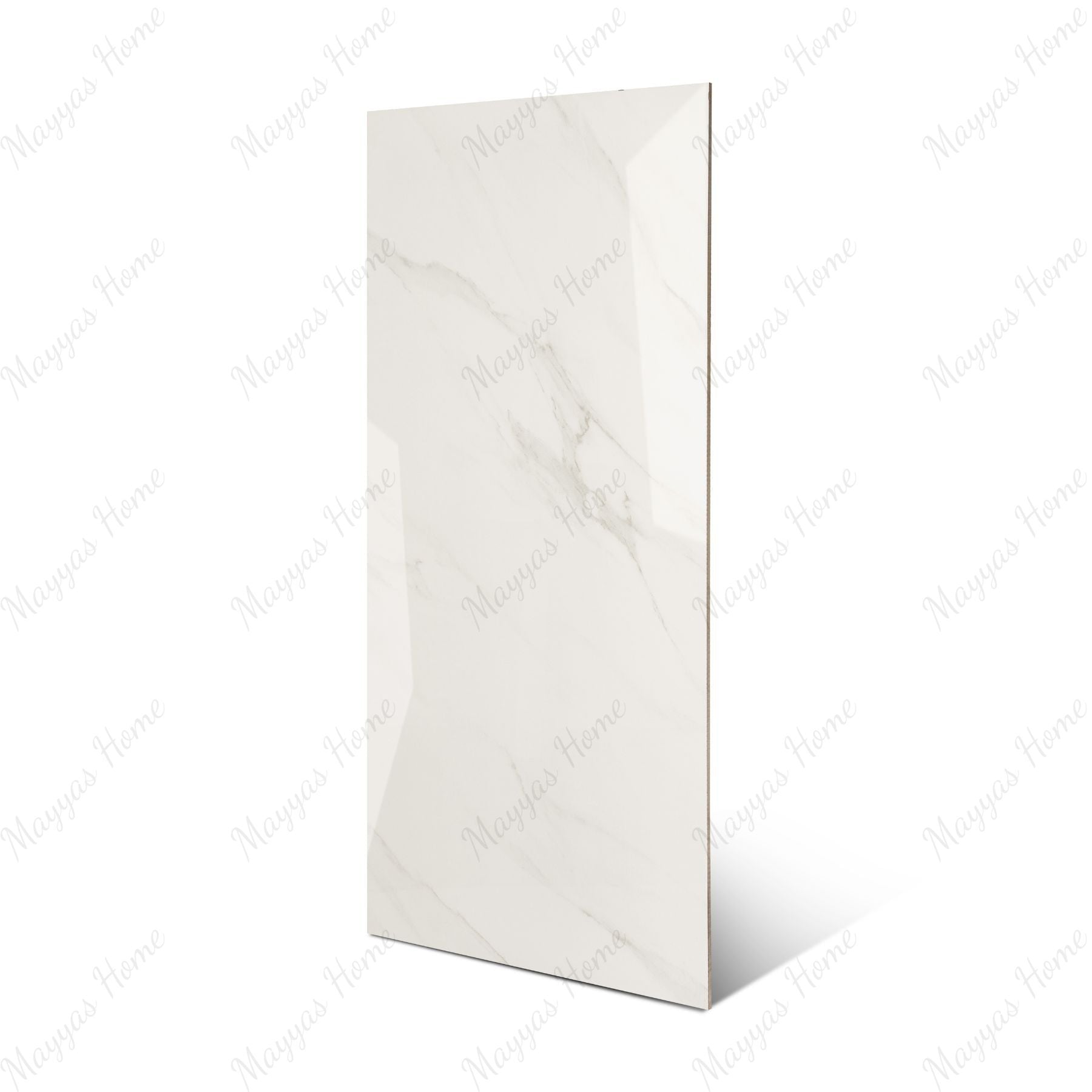 Imperial Shadow glossy marble porcelain tile 60x120cm with 9mm thickness features deep grey tones, bold veining and elegant polished finish.