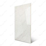 Iris Bianco glossy marble effect porcelain tile 60x120cm with 9mm thickness delivers refined veining and a bright polished finish.