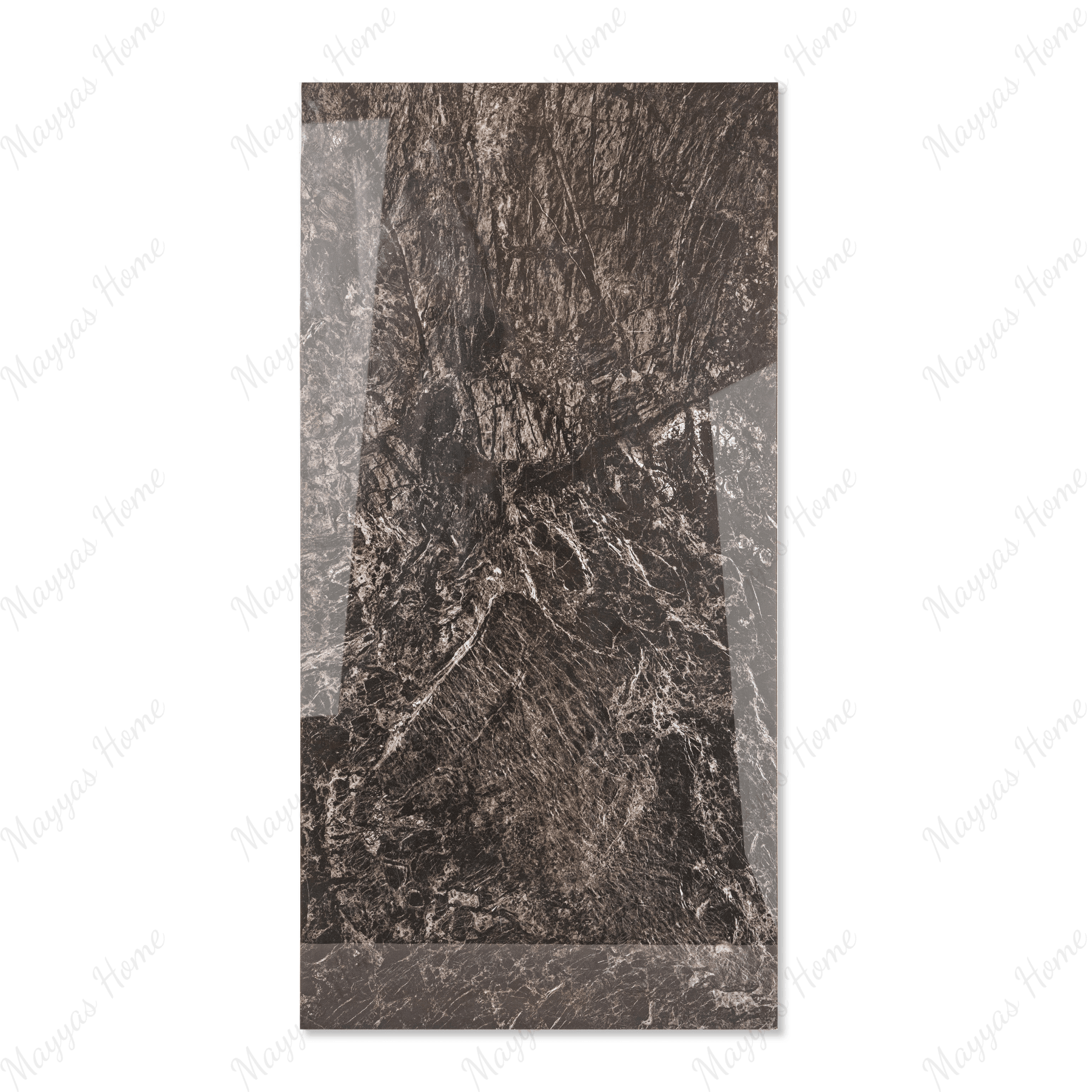 Irish Noir porcelain tile 60x120cm 9mm thickness, bold black marble look design, durable porcelain, ideal for luxury floors and walls.