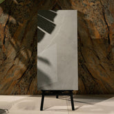 Italian Armani Light Grey glossy marble effect porcelain tile 60x120cm with 9mm thickness, ideal for bright luxury interiors.