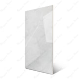 Italian Armani Light Grey glossy marble effect porcelain tile 60x120cm with 9mm thickness, ideal for bright luxury interiors.