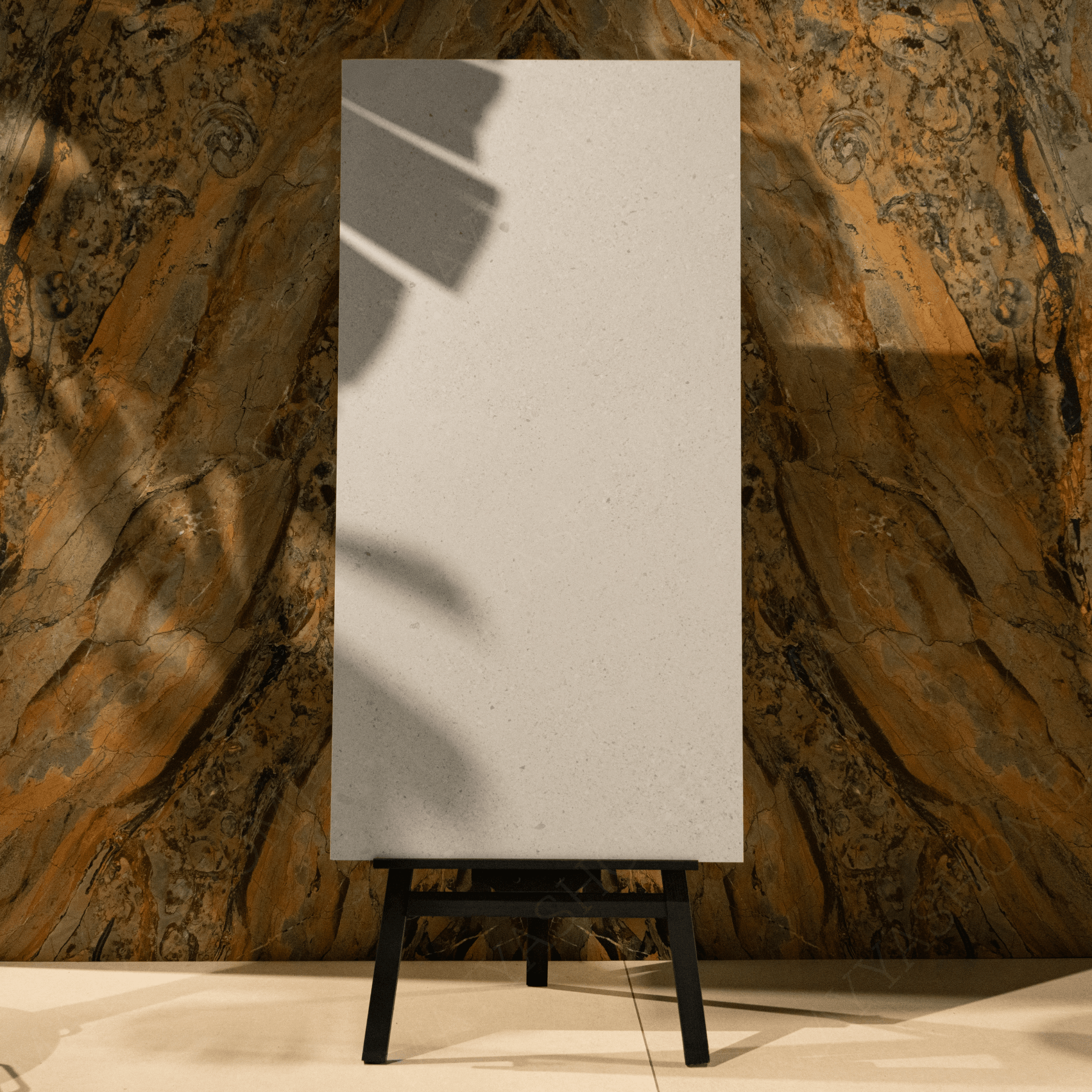 Ivory Crest porcelain tile 60x120cm with 9mm thickness features a warm marble look, durable porcelain body for floors and walls.