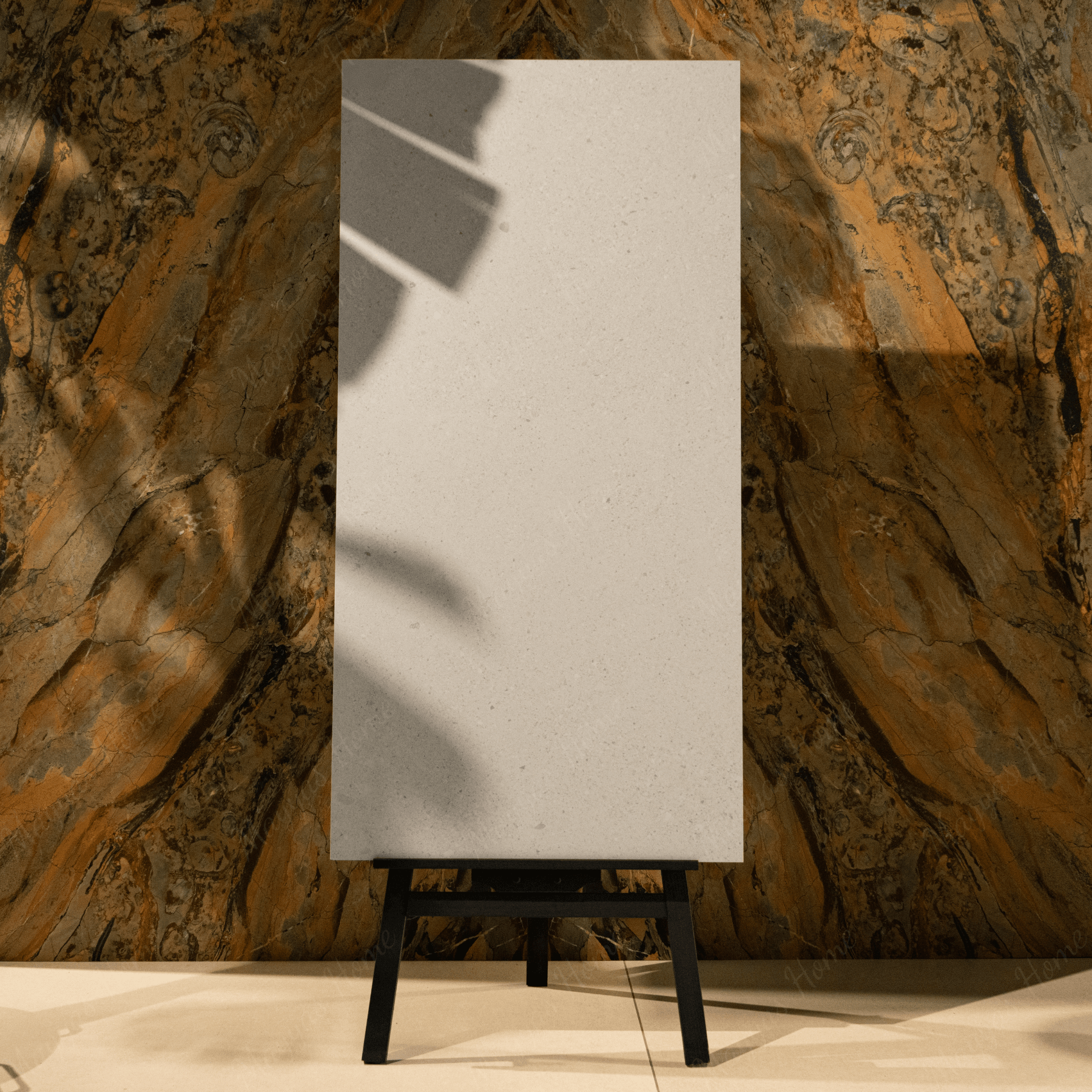 Ivory Crest porcelain tile 60x120cm with 9mm thickness features a warm marble look, durable porcelain body for floors and walls.
