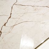 Ivory Marble glossy porcelain tile 60x120cm with 9mm thickness features warm ivory base, subtle beige veining and polished finish.