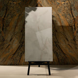 Louis Onyx Beige glossy onyx effect porcelain tile 60x120cm with 9mm thickness features warm beige tones, layered depth and polished finish.