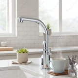 MCM 709301 electronic sink mixer tap with swivel spout made in Italy. Battery-powered operation, chrome finish, water-saving flow limiter, and 2-year warranty.