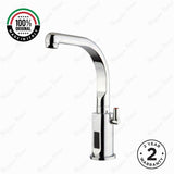 Mains-powered automatic sensor mixer tap with swivel spout and chrome finish. Water-saving touchless faucet for UAE washrooms, hotels, offices, and commercial spaces.