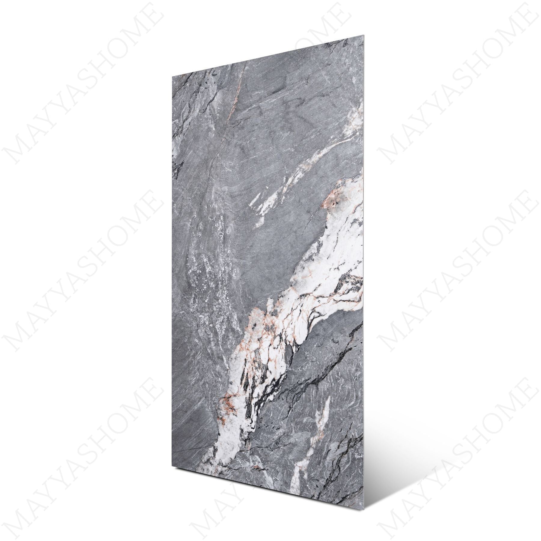 Malachete Nero porcelain tile 60x120cm features a deep stone look with premium porcelain durability, ideal for modern floor and wall applications.