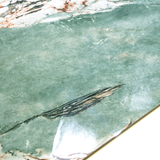 Malachite porcelain tile 60x120cm 9mm thickness, green marble look design, durable porcelain, ideal for luxury floors and feature walls.