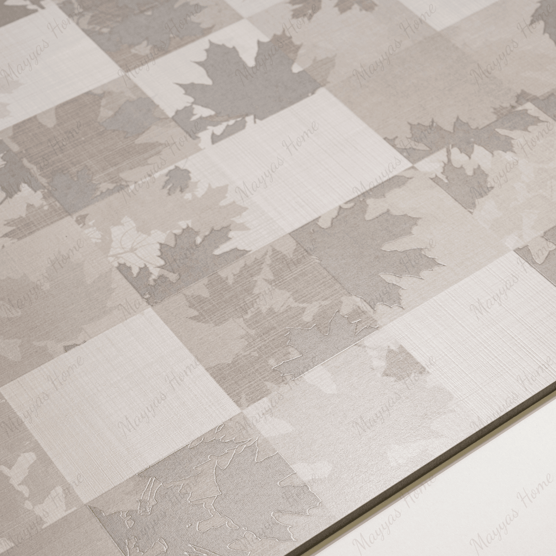 Maple Beige Decor porcelain tile 60x120cm 9mm thickness, beige marble look with decorative design, durable porcelain, ideal for floors and walls.